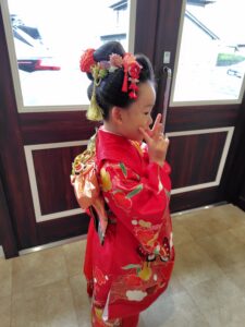 7歳のお嬢様😊 日本髪がお似合いですか